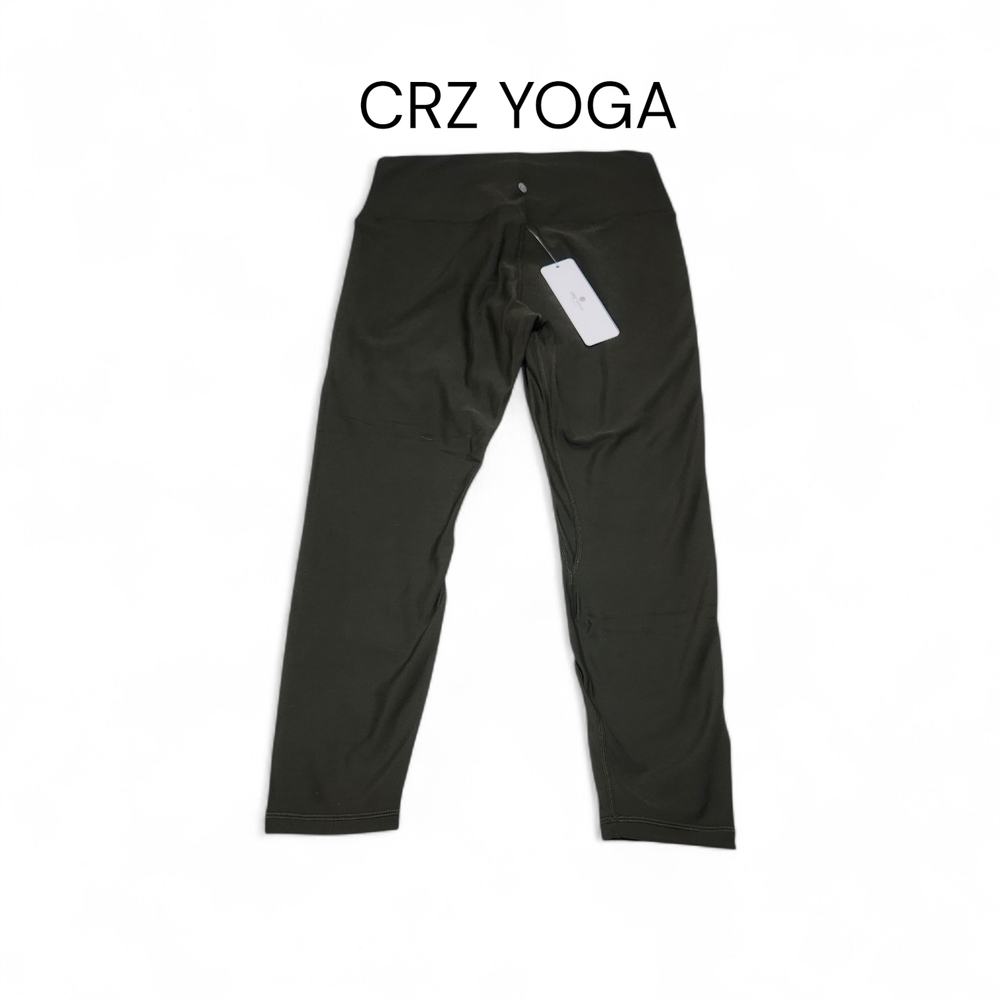 CRZ YOGA Forest Fleece Green Leggings